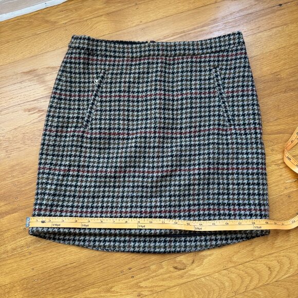 Jcrew Wool Houndstooth Mini Skirt - Picture 2 of 9